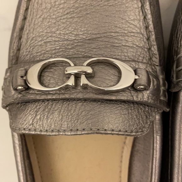 Coach Fortunata Moccasin Slip-on Shoes in Silver Gray - Picture 6 of 9